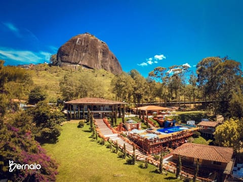 Natural landscape, Mountain view, Pool view, Swimming pool