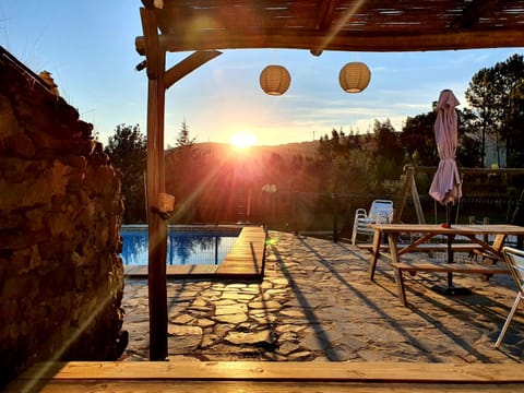 Swimming pool, Sunset