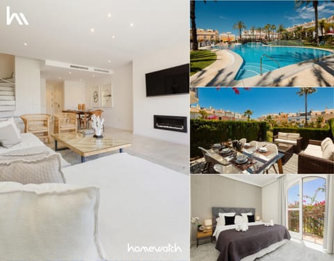 Bed, TV and multimedia, Balcony/Terrace, Living room, Photo of the whole room, Seating area, Dining area, Bedroom, Pool view, Swimming pool, air conditioner