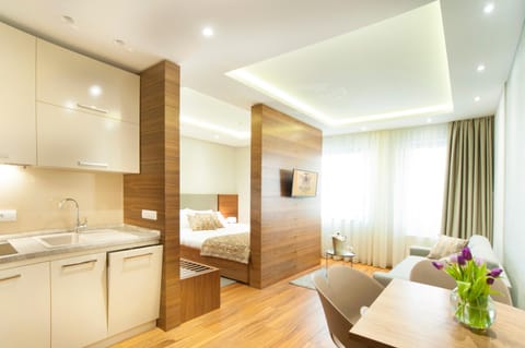 Bed, Kitchen or kitchenette, bunk bed