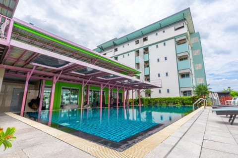Property building, Pool view, Swimming pool
