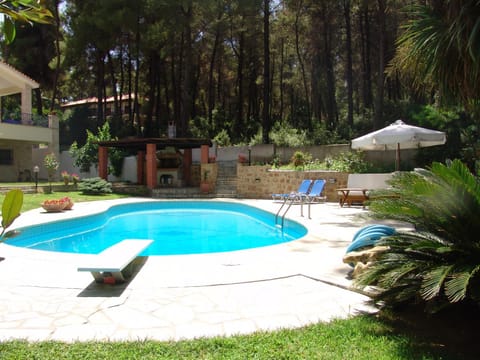 Patio, Bird's eye view, BBQ facilities, Garden, Swimming pool
