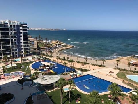 Pool view, Sea view, Swimming pool, sunbed
