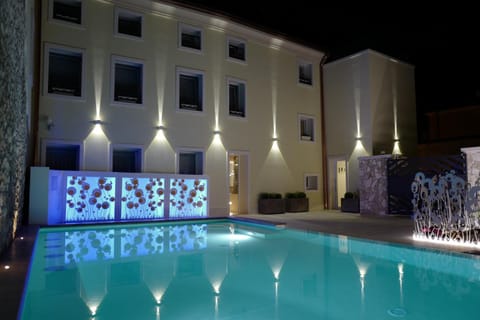 Spring, Night, Pool view, Swimming pool, Swimming pool