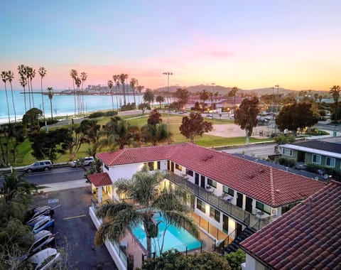 Property building, Bird's eye view, Sea view, Swimming pool, Sunset