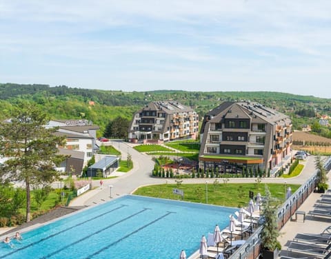 Property building, Natural landscape, View (from property/room), Swimming pool, Parking