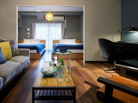 Bed, Living room, Bedroom