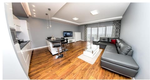 Kitchen or kitchenette, Living room, Dining area