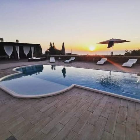 Swimming pool, Swimming pool, Sunset