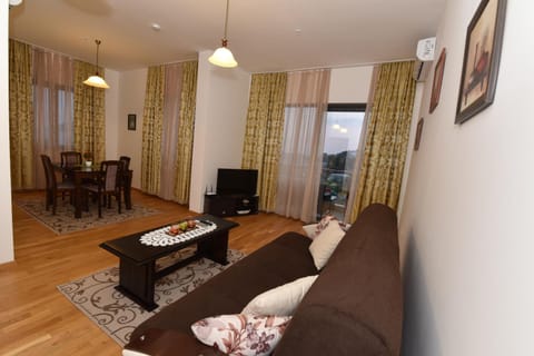 Night, Balcony/Terrace, Living room, Dining area