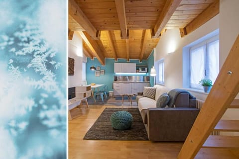 Kitchen or kitchenette, Living room, Seating area