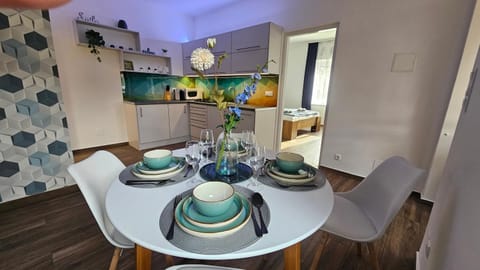 Kitchen or kitchenette, Living room, Dining area