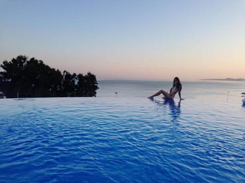 Swimming pool, Swimming pool, Sunset