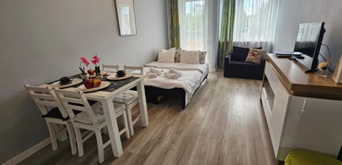 Bed, TV and multimedia, Living room, Seating area