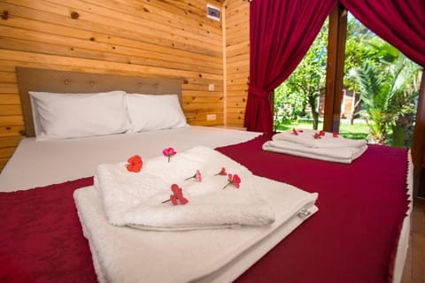 Bed, Garden view