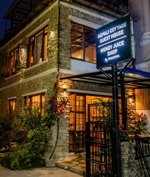 Property building, Night, Property logo or sign, Street view