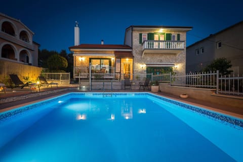 Facade/entrance, Night, Swimming pool
