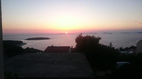 Beach, Sea view, Sunset