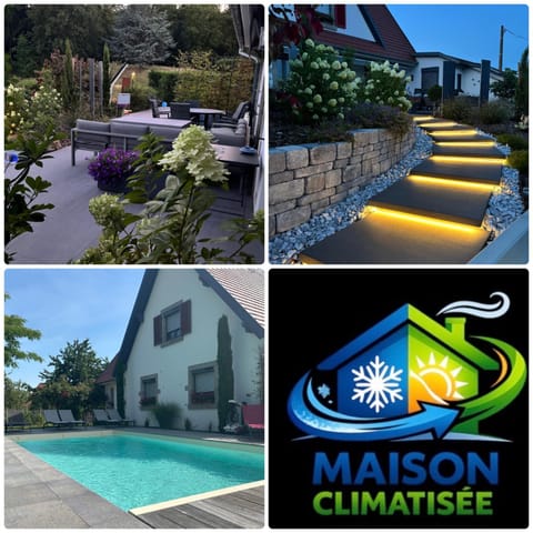 Property building, Patio, Day, Swimming pool