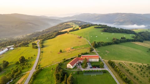 Natural landscape, Bird's eye view, Mountain view