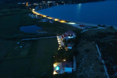 Property building, Facade/entrance, Night, Neighbourhood, Natural landscape, Bird's eye view, Summer, Beach, Location