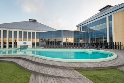 Property building, Patio, Swimming pool