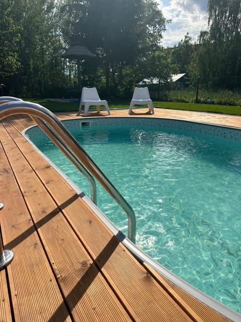 Dom mazurski z basenem House in Lithuania