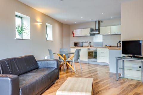 Kitchen or kitchenette, Living room, Dining area