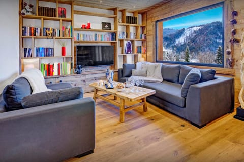 Natural landscape, Living room, Seating area, Mountain view