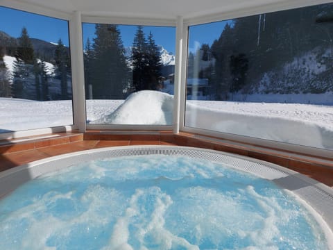 Natural landscape, Winter, Hot Tub, View (from property/room), Spa and wellness centre/facilities, Mountain view