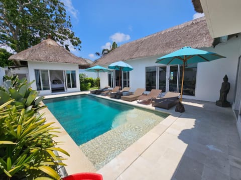 Property building, Patio, Pool view, Swimming pool