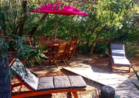 Patio, Day, Summer, Dining area, sunbed