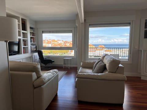 View (from property/room), Living room, Sea view