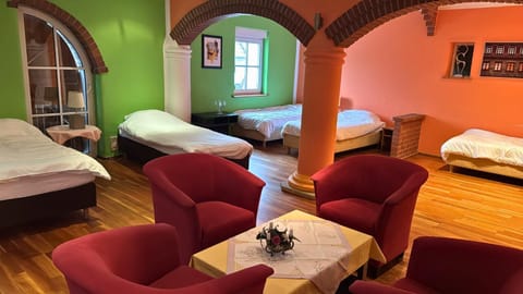 Bed, Living room, Photo of the whole room, Seating area, Bedroom