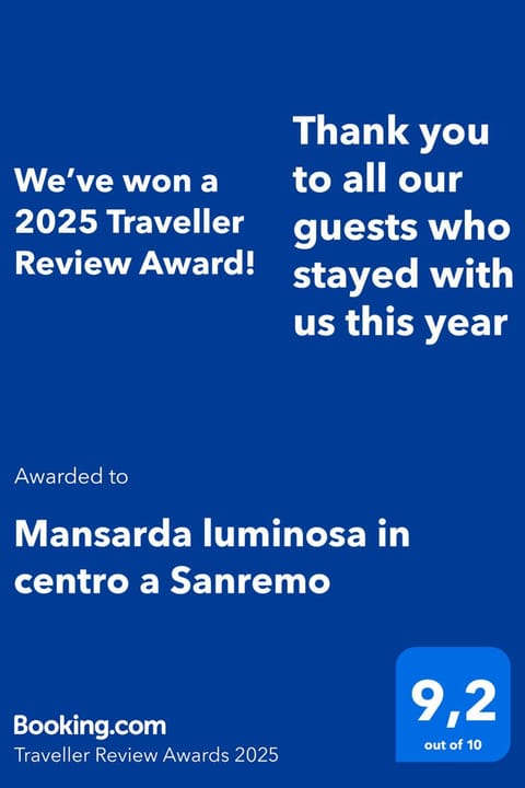 Mansarda luminosa in centro a Sanremo Apartment in Sanremo