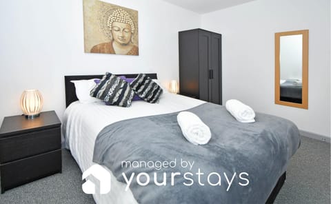 Bed, Bedroom, wardrobe, dryer
