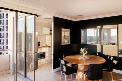 Living room, kitchen