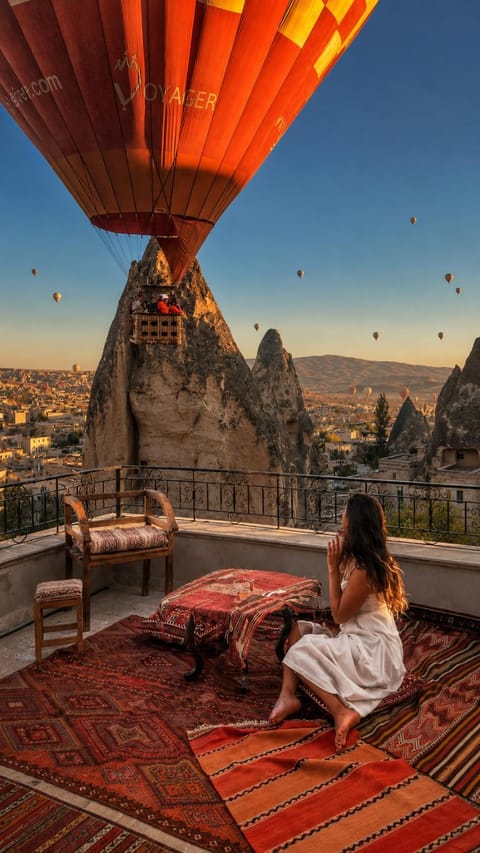Natural landscape, View (from property/room), Balcony/Terrace, group of guests