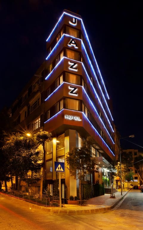 Property building, Night, City view, Street view
