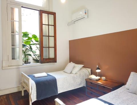 Bed, Photo of the whole room, Bedroom, towels, air conditioner