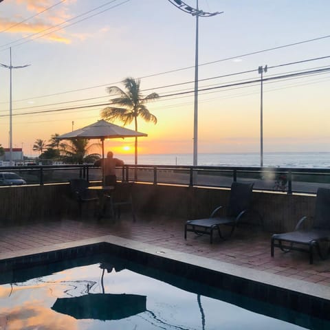 Pool view, Sea view, Swimming pool, sunbed