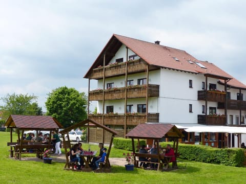 Property building, Summer, Garden view