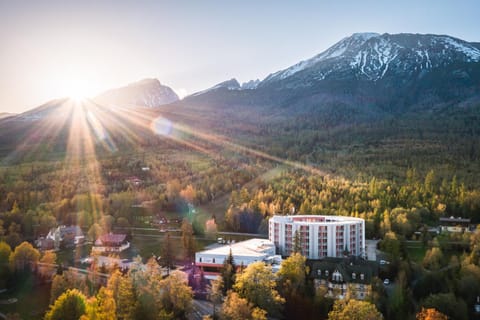 Neighbourhood, Natural landscape, Bird's eye view, Mountain view, Sunset