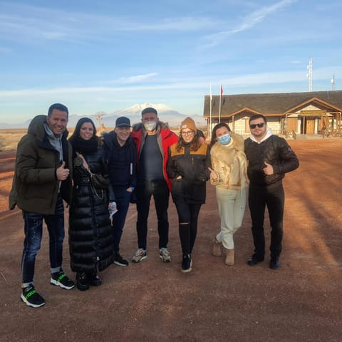 Day, group of guests, Family