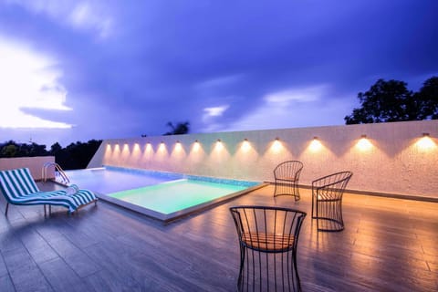 Pool view, Swimming pool, Sunset