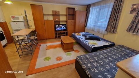 Communal lounge/ TV room, Bed, TV and multimedia, Living room, Seating area, Bedroom, minibar