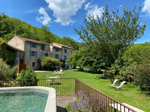 Property building, Spring, Natural landscape, Mountain view, Swimming pool