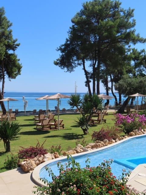 Day, Beach, Sea view, Swimming pool, sunbed