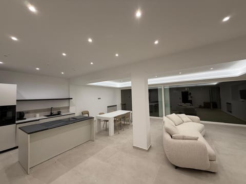 Kitchen or kitchenette, Living room, Seating area, Dining area, oven, stove