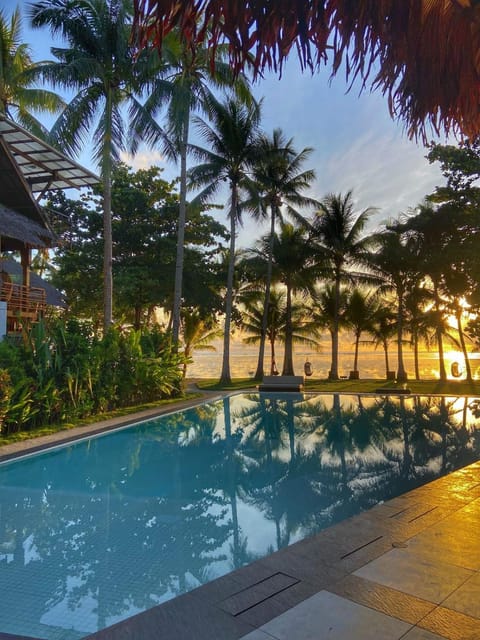 Swimming pool, Sunrise, Inner courtyard view